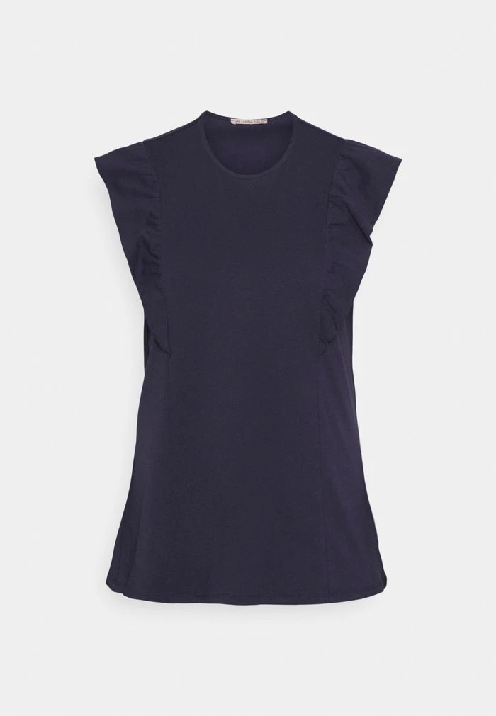 T-Shirt ANNA FIELD Anna Field Basic T-shirt Bleu Marine Femme | JEV-3224857